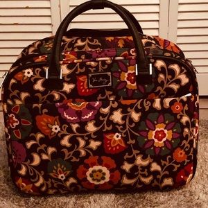 Vera Bradley Rolling Work Bag  EUC